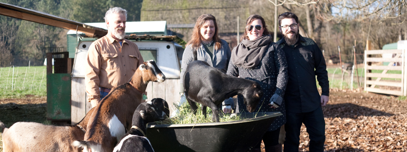 Raising spoiled goats is a family affair at Barnowl Farm!